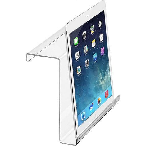 Support pour tablette sur tapis roulant - Support de lecture pour vélo d'appartement/Étagère en acrylique transparent - Support en acrylique transparent pour tablettes iPad, magazines et livres 22,8 x (1/5)