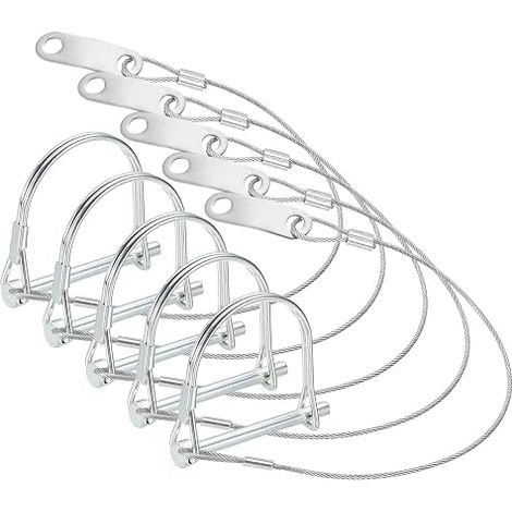 5pcs Goupille D'Attelage De Avec Anneau 3/16" x 2-3/16 (1/4)