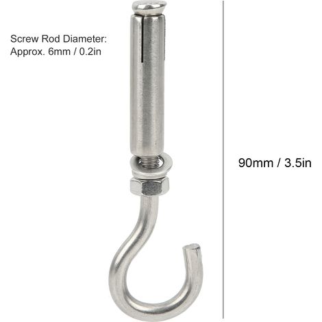 Anneau d'expansion 304 avec petite ouverture, boulon d'expansion M6 (1/5)