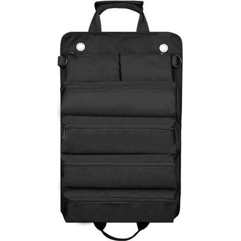 Wasserdichte, aufrollbare Werkzeugtasche aus Oxford-Gewebe mit ergonomischem Griff, tragbar und leicht zu transportieren, ideal für Baustellen (khaki). (1/5)