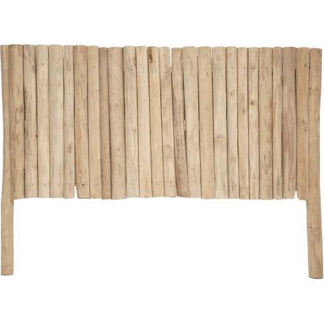Atmosphera – Tête de lit en teck 160cm – Forme rectangulaire – Couleur beige – Dimensions H. 120cm x L. 160cm x l. 8cm (1/2)