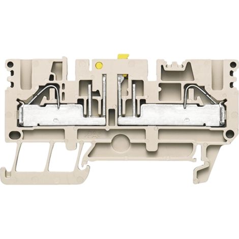 Bloc de jonction de traversée Weidmuller P, 0.5  6mm², Enfichable, Beige foncé ( Prix pour Paquet de 5 )