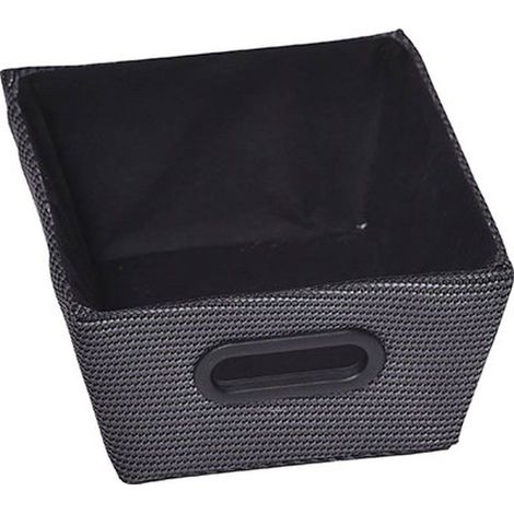 Ankleidekorb polyester h10,5xl20,5xp26cm - schwarz - Tendance