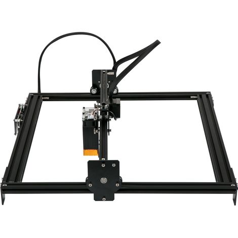 Mophorn Grabadora láser de escritorio de 16,1" x 15,7" con gran área y potencia de 5,5 W, máquina de corte y grabado de precisión para proyectos de bricolaje (1/5)