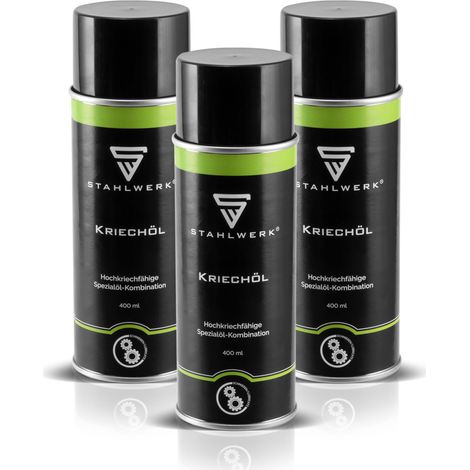 STAHLWERK 3er Set Profi-Kriechöl zum Sprühen Schmiermittel 400 ml Dose (1/5)