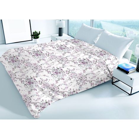 Copriletto Piquet Primavera Estate 100% Cotone Disegno Acquarello, misuraMatrimonialecoloreAcquarello (1/5)