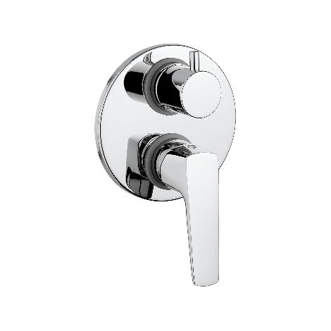 MISCELATORE MONOCOMANDO INCASSO DOCCIA CON DEV. SPARTACO Misura: Cromo