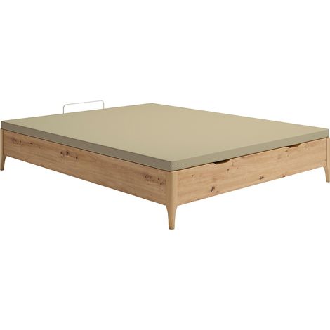 Sommier coffre 160 x 200 cm - Naturel clair - VEONA de YSMÉE