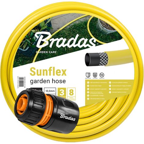 Tuyau d'arrosage Sunflex 3/4" - 50 m et raccord rapide (1/5)