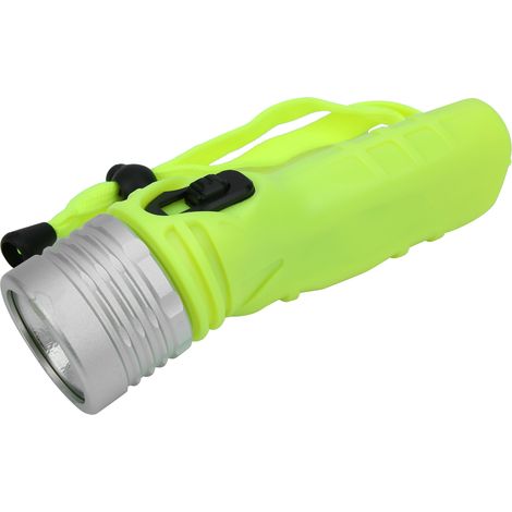 Lampe torche de plongée LED étanche en alliage d'aluminium, 4 piles AA, puissante, idéale pour le camping et l'exploration.