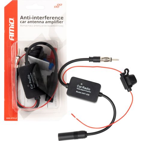 Amplificador de antena para coche antiinterferencias 12V amio-04133 (1/5)
