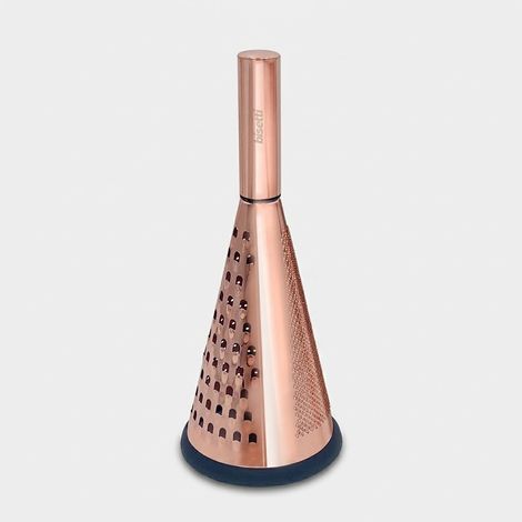 Stonerose Edelstahl-Kegelreibe in Rosa mit 3 Klingen (1/3)