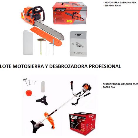 LOTE MOTOSIERRA Y DESBROZADORA USO PROFESIONAL