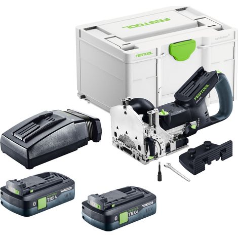 Festool DFC 500 E-Basic Akku Dübelfräse 18 V 4 - 10 mm + 2x Akku 4,0 Ah + Ladegerät + Systainer