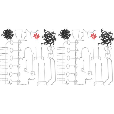 Hooks for Pegboards 2 Pieces with Non Slip Covers Iron Hook (1/5)