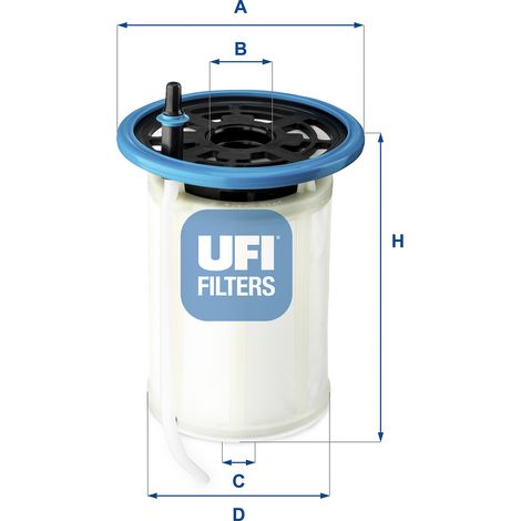 Filtre à carburant UFI 26.H2O.00