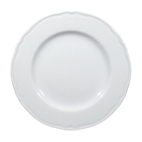 Saturnia Piatto Piano D 26 Cm H 2,2 Cm Porcellana Praga Bianco
