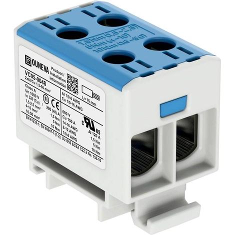 Ouneva Group VC05-0048 Bloc de distribution raccord à vis bleu 1 pc(s)