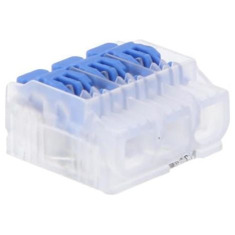 Connettore rapido SCL3 B10 con leva, ideale per cavi e fili, 3 vie, 4 mm, 32 A, 450 V, 88001313 /10 pz./