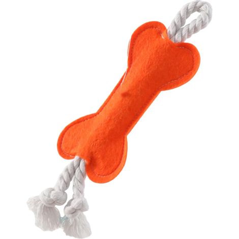 Rope Toy for Dogs, Bone Shaped Puppies Teeth Cleaning Toy, (1/5)