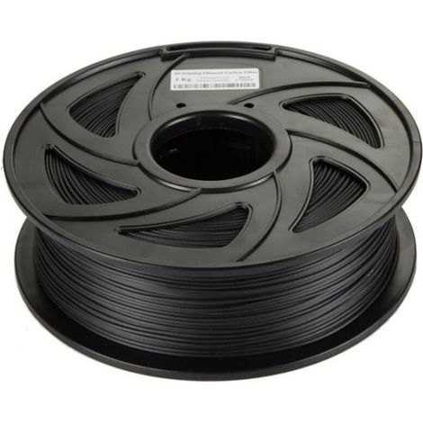 ABS Plus Filament für 3D-Drucker – Schwarzes ABS-Filament, 1,75 mm, geruchsarm, Maßgenauigkeit +/- 0,02 mm, 1 kg, Schwarz