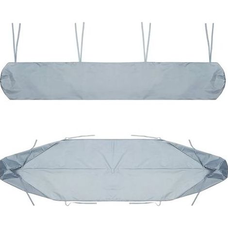 2m Housse De Protection Anti-Poussière Pour Store Banne Housse De Rangement Auvent De Terrasse, Protection Imperméable En Hiver Gris (1/5)