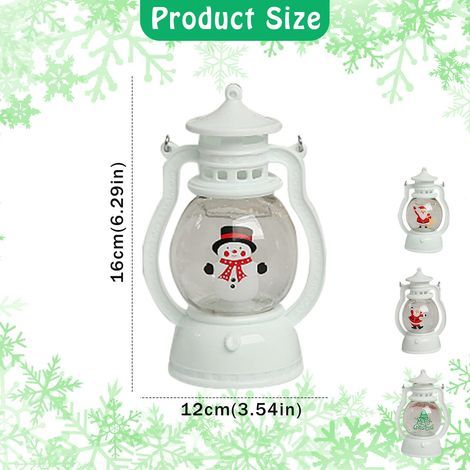 Set mit 4 batteriebetriebenen Lichterketten – Laternen mit Weihnachtsmann, Schneemann und Weihnachtsbaum – ideal für Dekorationen, Hochzeiten und Geburtstagsfeiern (1/5)