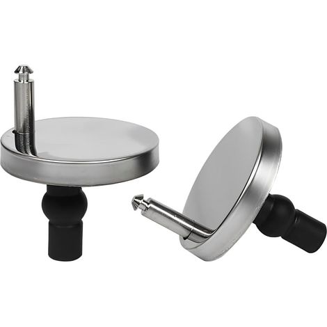 Lot de 2 fixations de siège de WC - Charnière en acier inoxydable pour lunette de toilette - Pièces de réparation - Accessoires de réparation (1/5)