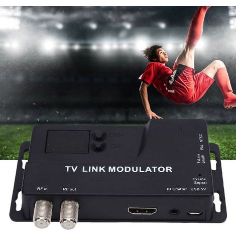 BelleRise - Modulateur RF HDMI – 1080P PAL/NTSC – Convertit vers coaxial longue distance – pour CRT et consoles (1/5)
