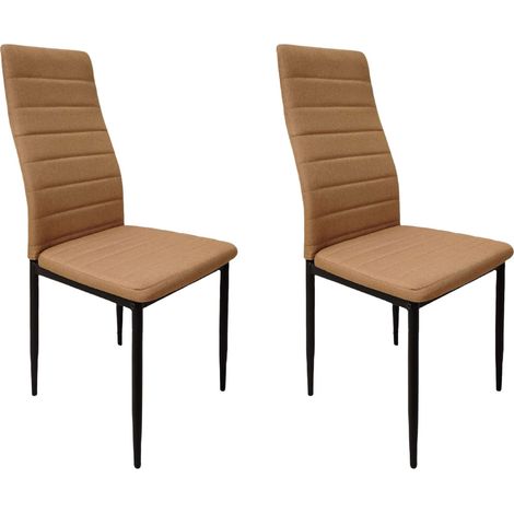 Pack de 2 Sillas marrones para Salón Comedor, Sillas Avat Moderno en Marrón 43x93x43 cm (1/5)