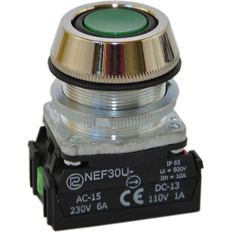 Pulsante verde NEF30-ukxy W0-NEF30-UK XY Z