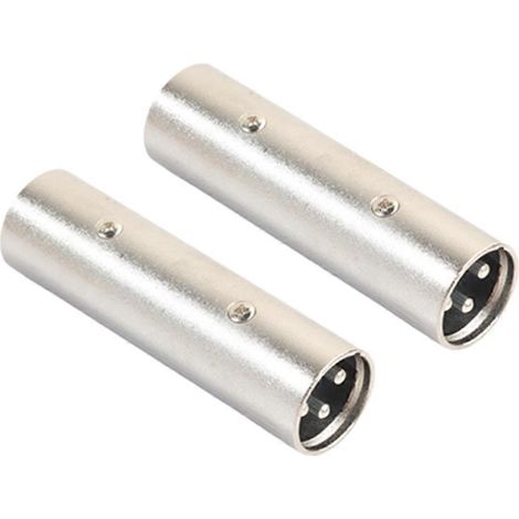 XLR Male to Male Adapter, Microphone Line Adapter -2 Pack-- (1/5)