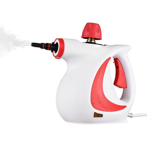 Ce nettoyeur vapeur multifonctionnel est livré avec 12 accessoires et est un nettoyeur vapeur haute pression portable. (1/4)