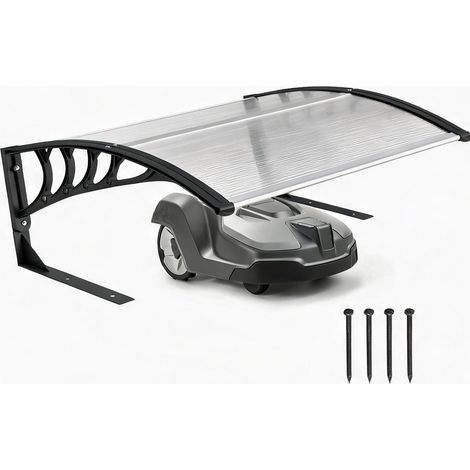Abri pour robot tondeuse en aluminium et polycarbonate 100 x 81 (1/5)