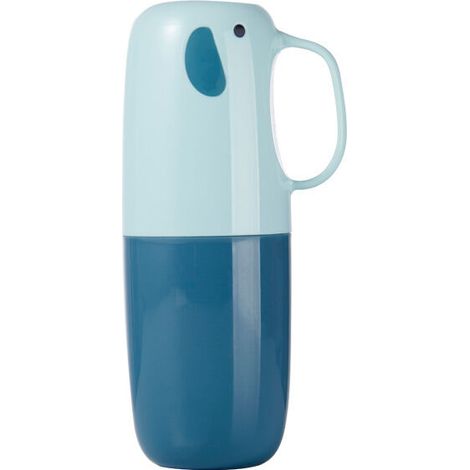 Tasse de bain de bouche de voyage, tasse de brosse à dents, boîte de rangement de brosse à dents anti-poussière Portable domestique(bleu) (1/5)