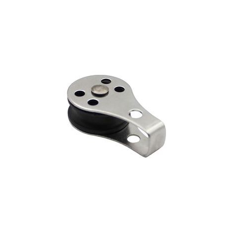 Poulie de levage en acier inoxydable, poulie simple, pour grands kayaks, canoës, usines, bâtiments, etc., lot de 4. (1/5)
