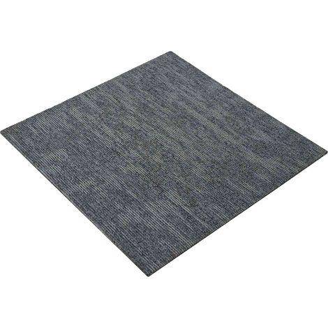 Carpet Tile Sky Grey 50 x 50 cm 36 pcs PP and Bitumen vidaXL