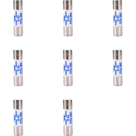Multimètre 8X, fusible cylindrique en céramique 10 x 38 mm 1000 V 10 A (blanc) (1/5)