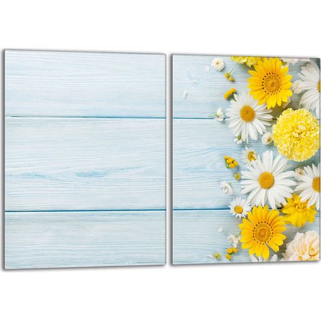 Glasschutzplatte für den Herd 2x40x52 Kamille (1/5)