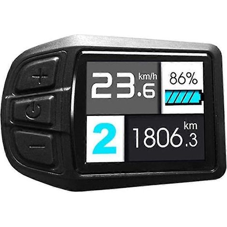 Écran LCD TFT UKC3 avec indicateur de vitesse, de batterie et de temps pour conversion de moteur 24V, 36V et 48V (1/5)
