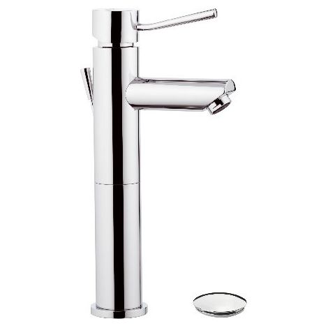 Miscelatore minimal alto per lavabo con o senza scarico rubinetteria remer  Piletta di scarico: Click - Clack (1/2)