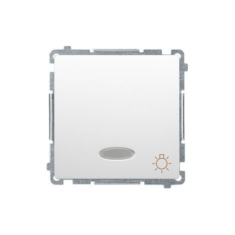 Pulsante luce con retroilluminazione BMS1L.01/11 Modulo base bianco (1/4)
