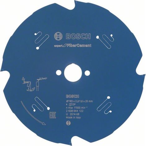 Bosch Accessories Expert for Fiber Cement 2608644122 Kreissägeblatt 165 x 20 x 1.6 mm Zähneanzahl: 4 (1/2)