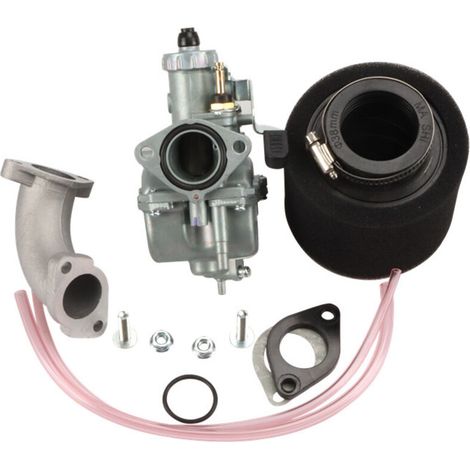 Kit de carburateur PZ26 pour motos 110-140cc telles que Honda XR, Kawasaki KLX et Yamaha YBR 125, diamètre VM 22 mm, comprend un joint et un câble d'accélérateur, prêt à installer et à mettre à niveau