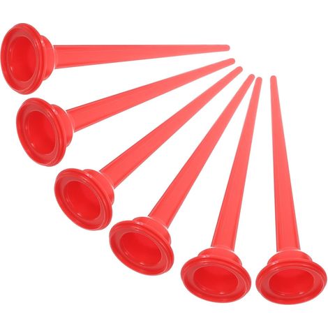 Buse de Calfeutrage Plastique Rouge Rallongée 6 Pièces (1/5)