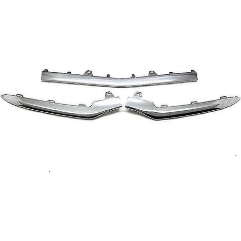 3 pièces de moulure chromée pour pare-chocs avant Mercedes-Benz Classe E W212 (2014-2016) A2128852774 A2128852874-Yvan (1/5)