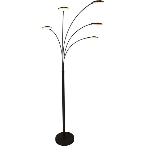 Mexlite - lámpara de pie - Synna - negro - metal - LED - 1327ZW