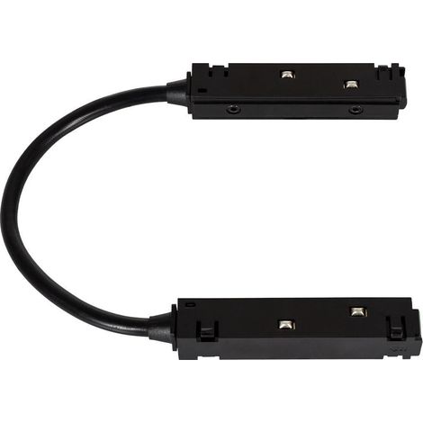Conector Latiguillo Esquina para Carril Magnético 20mm Negro
