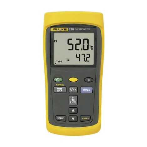 Fluke 52 II Termometro -250 - +1372°C Sensore tipo J, K, T, E