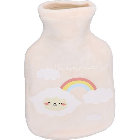 Bouillotte 350ml en Caoutchouc Naturel, Fermeture Sécurisée et Etanche, pour Bureau ou Maison (1/5)